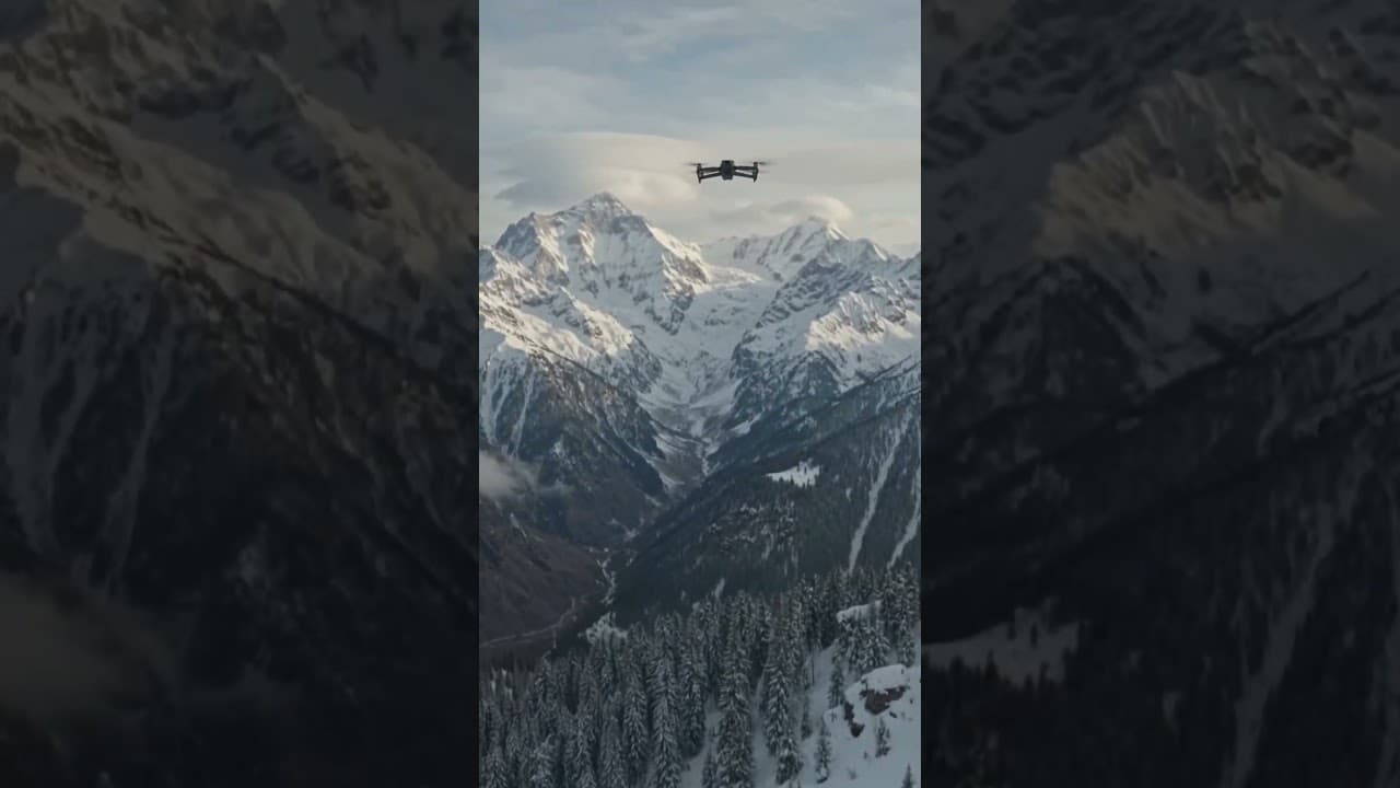 Himalaya arial drone view
